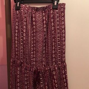 Red and white romper